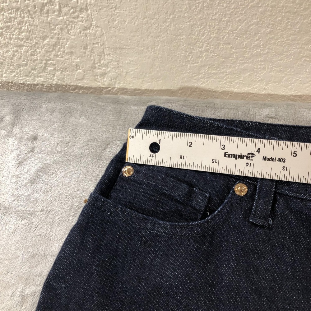 INC International Concepts Jeans Womens 16 Blue High Rise Flare Dark Wash Denim - Picture 4 of 16